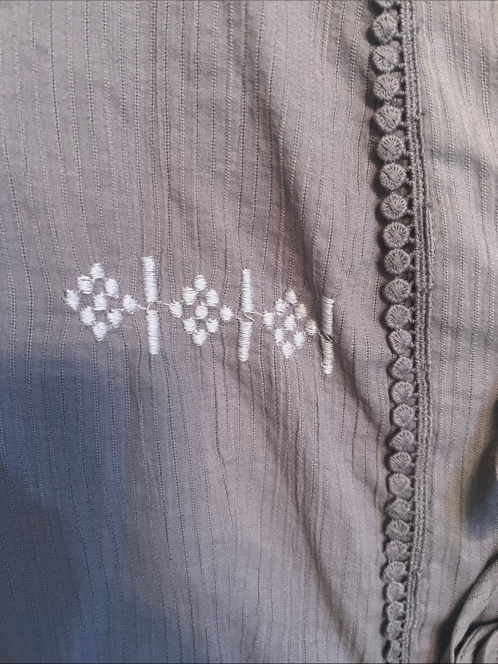 Free People Bright Side Purple Ash Vintage Inspired Embroidered Skirt Top Set - Picture 9 of 14